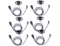 Multipack (6 Stück) Motorola TLKR T62, XT180, XT185 & T82 Extreme D-Ohrhörer mit Inline-PTT