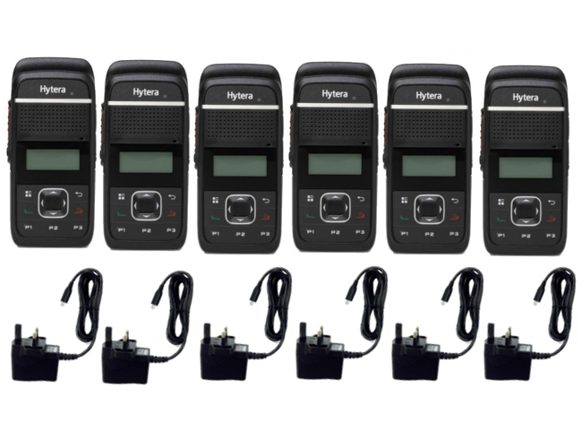 Hytera PD355 Digitale Portofoon Zesstuksverpakking