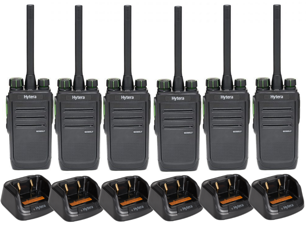 Hytera BD505LF Licence Free Digital Two Way Radio -  Six Pack