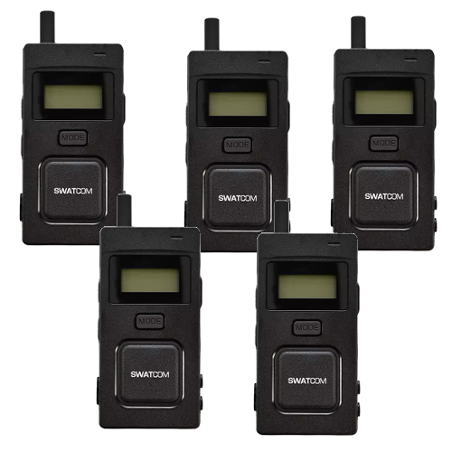 Swatcom Multicom Wireless Handsfree Communication Kit - Five Pack
