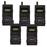 Swatcom Multicom Wireless Handsfree Communication Kit - Five Pack