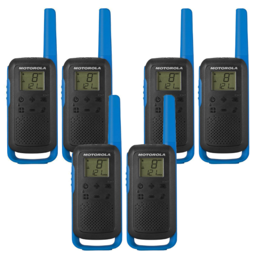 Motorola Walkie Talkie TLKR T62 Funkgerät Sechserpack