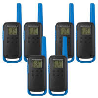 Motorola Walkie Talkie TLKR T62 Funkgerät Sechserpack
