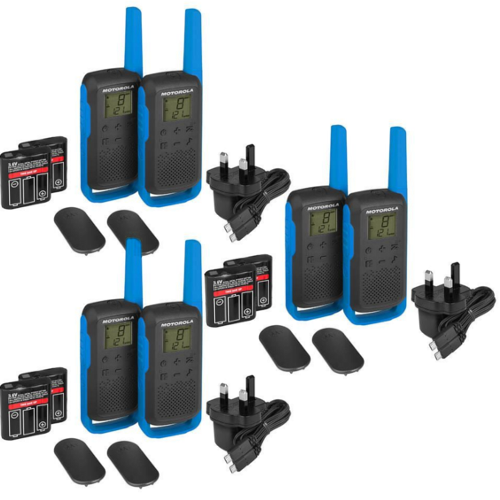 Motorola Walkie Talkie TLKR T62 Funkgerät Sechserpack