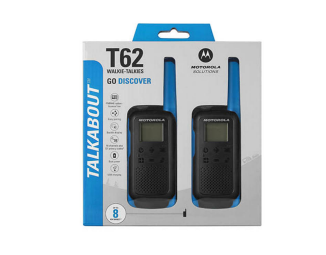 Motorola Walkie Talkie TLKR T62 Radio Twin Pack
