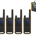 Motorola Walkie Talkie T82 Extreme Quad Pack + D Shaped Earpieces