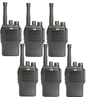 Entel DX446E Digital-/Analog-Lizenzfreies Funkgerät mit Ladegerät – Sechserpack