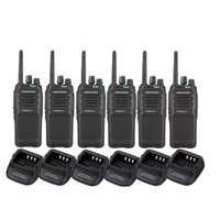 Kenwood TK-3701D Digital Walkie Talkie Pro Talk Two Way Radio - Six Pack