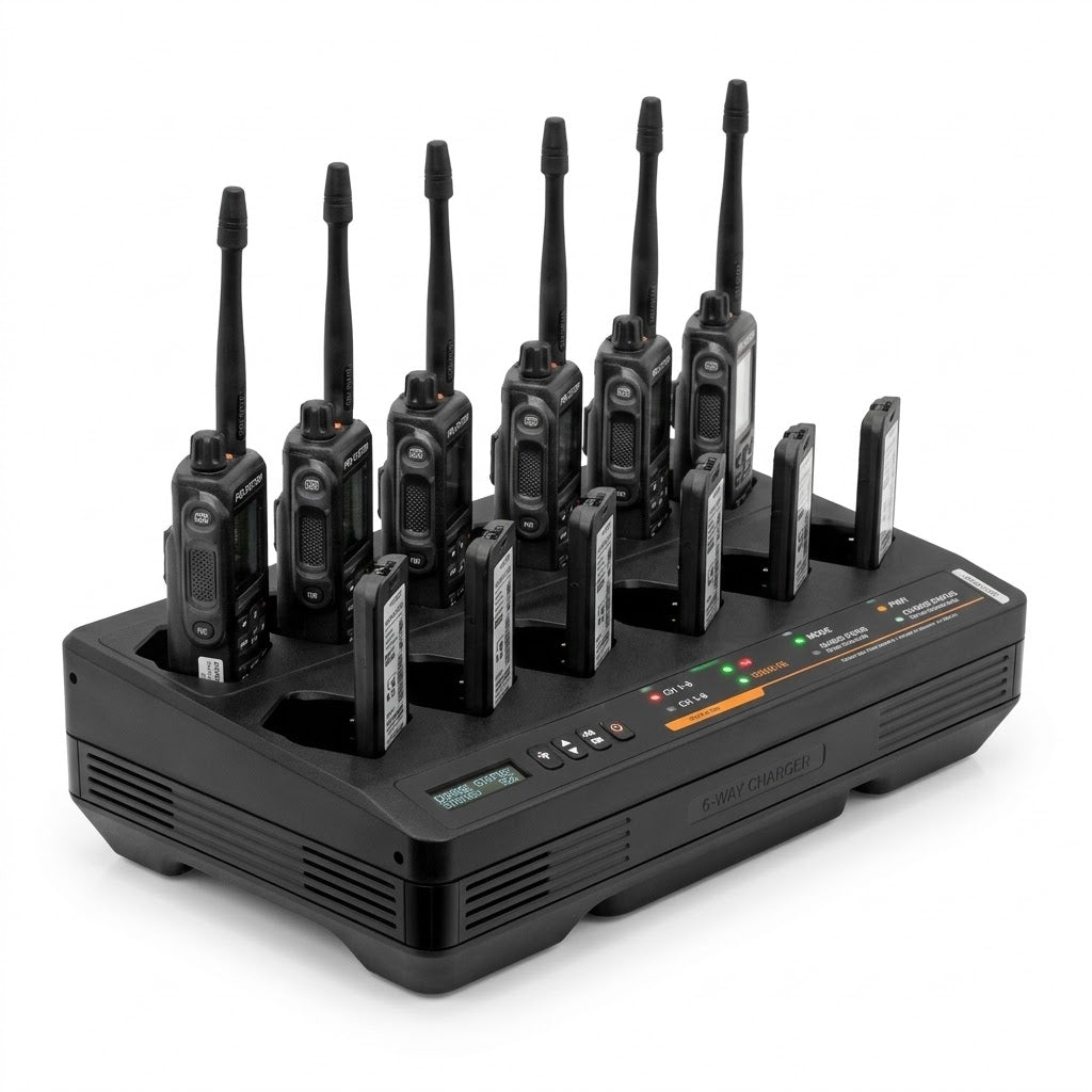 Motorola iTM-fähiges 12-fach IMPRES Ladegerät für MTP3500/MXP600 - UK-Stecker