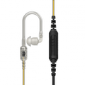 Motorola MXP600 Clear Tube Earpiece, Receive Only, 1 Wire