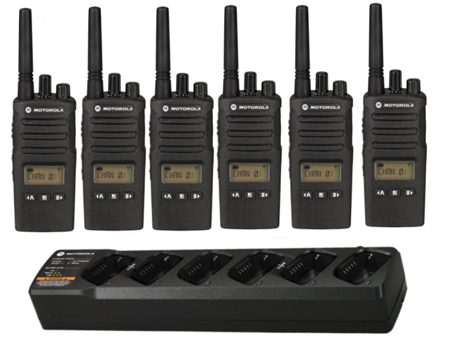 Motorola XT460 Walkie Talkie Simple Site Six Pack