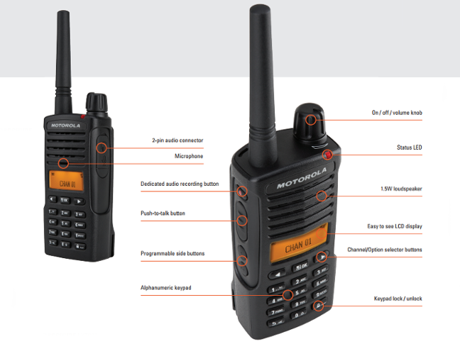 Motorola XT660d Digitales Funkgerät Einzeleinheit