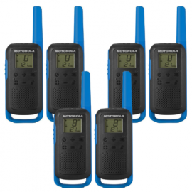 Motorola Walkie Talkie TLKR T62 Radio Six Pack